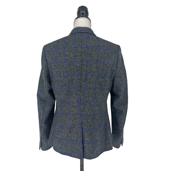 Boden British Tweed by Moon Wool Blazer in Charcoal Windowpane - Picture 13 of 16